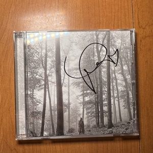 Taylor Swift Signed Folklore CD with heart